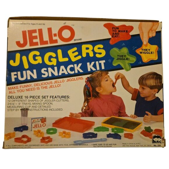 Vintage Jell-O Jigglers Fun Snack Kit Kids Set With Box - Picture 1 of 5